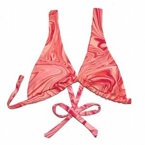 tie-dye bikini swim top